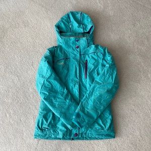 Firefly teal ski jacket